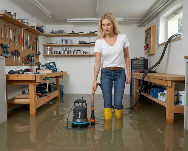 GARDENA Schmutzwasser Tauchpumpe 9000